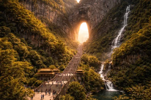 горы аватара китай 